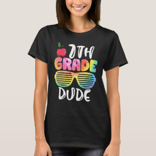 7th Grade Dude Sunglasses Tie Dye Back To School G T-Shirt