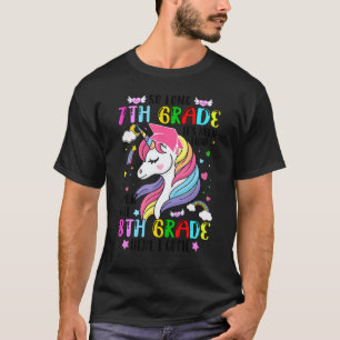 7th Grade Graduation Magical Unicorn 8th Grade Her T-Shirt