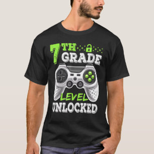 7th Grade Level Unlocked Video Game Back To School T-Shirt