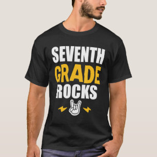 7th Grade Rocks Back To School Music Teacher Stu T-Shirt