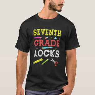 7th Grade Rocks Back To School Teacher T-Shirt