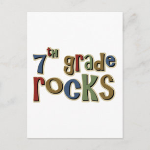 7th Grade Rocks Seventh Postcard