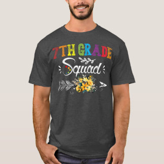 7Th Grade Squad Dabbing Unicorn Back to School  T-Shirt