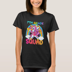 7th Grade Squad Dabbing Unicorn Cute Back To Schoo T-Shirt