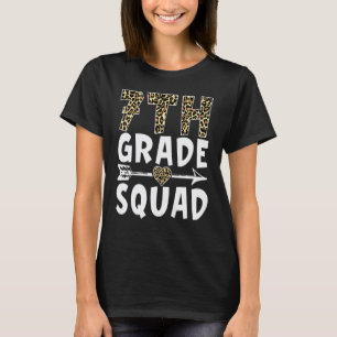 7th Grade Squad Leopard Seventh Grade Teacher Stud T-Shirt