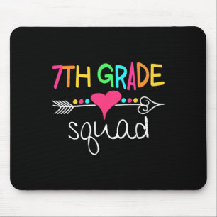 7th Grade Squad Seventh Teacher Student Team Back Mouse Mat