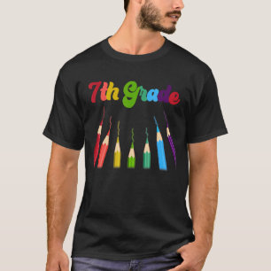 7th Grade Squad Seventh Teacher Student Team Back T-Shirt