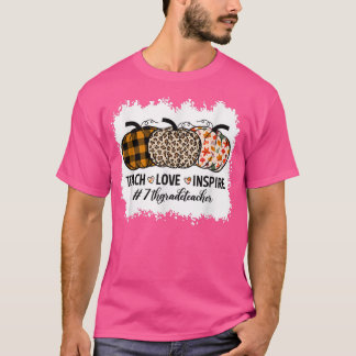 7th Grade Teacher Back To School Pumpkin Fall Teac T-Shirt