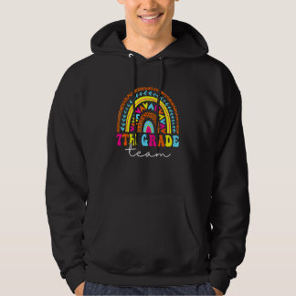 7th Grade Team Back To School Rainbow Teachers Kid Hoodie