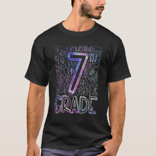 7th Grade Typography Team Teacher Back To School T-Shirt