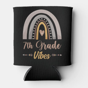 7th Grade Vibes Seventh Grade Back to School Can Cooler