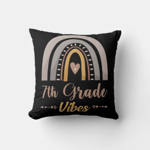7th Grade Vibes Seventh Grade Back to School Cushion