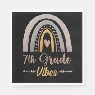 7th Grade Vibes Seventh Grade Back to School Napkin