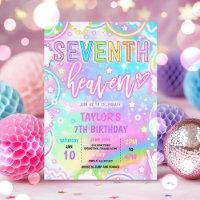 7th Heaven Neon Glow 7th Birthday Party