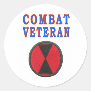 7th iINFANTRY DIVISION Classic Round Sticker