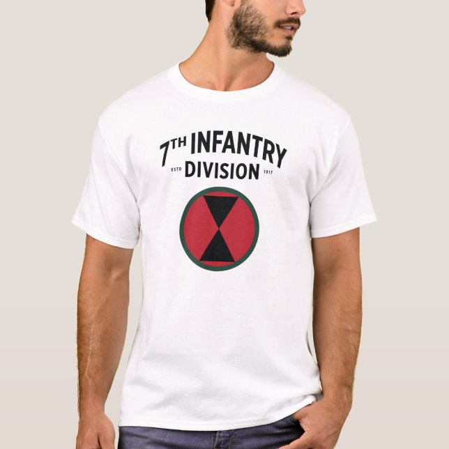 7th Infantry Division Badge T-Shirt (Front)