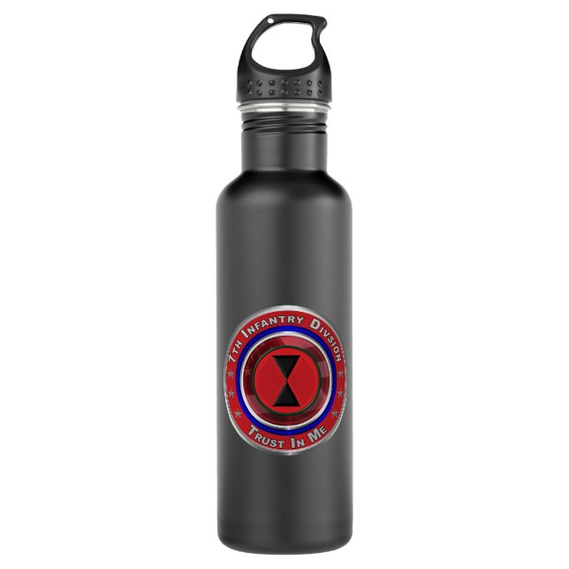 7th Infantry Division “Bayonet Division” 710 Ml Water Bottle (Front)