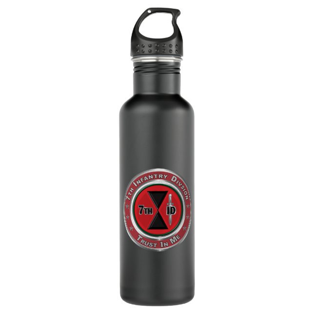7th Infantry Division “Bayonet Division” Custom 710 Ml Water Bottle (Front)