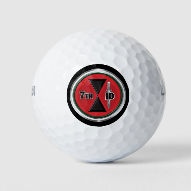 7th Infantry Division “Bayonet Division”  Golf Balls (Front)