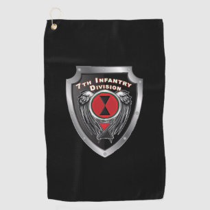 7th Infantry Division “Bayonet Division” Shield Golf Towel
