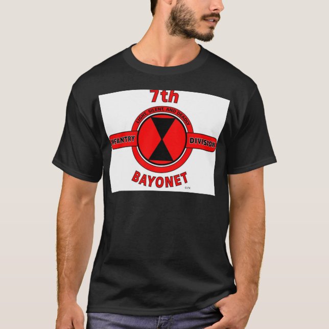 7TH INFANTRY DIVISION "BAYONET DIVISION" T-Shirt (Front)