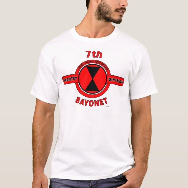 7TH INFANTRY DIVISION "BAYONET DIVISION" T-Shirt (Front)