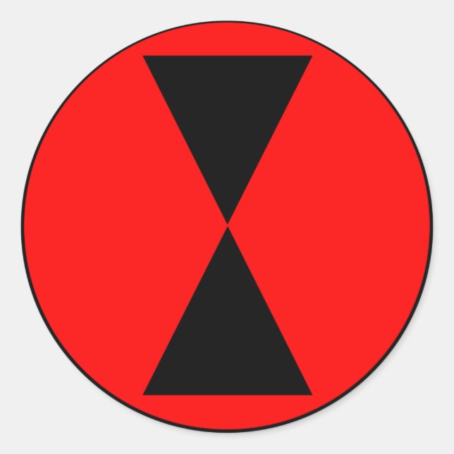 7th Infantry Division Classic Round Sticker (Front)