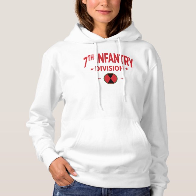 7th Infantry Division "Hourglass Division" Women Hoodie (Front)