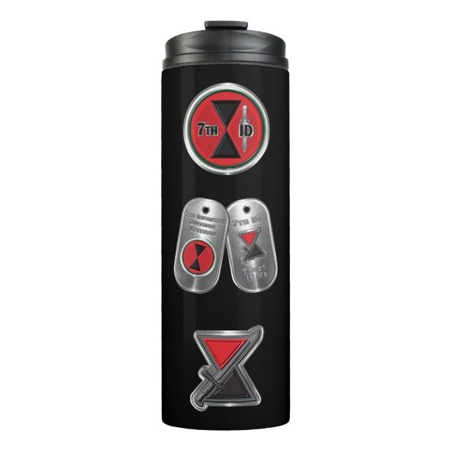 7th Infantry Division  Thermal Tumbler (Front)