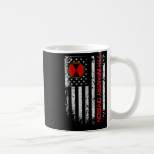 7th Infantry Division Vintage Usa Flag Military Ve Coffee Mug