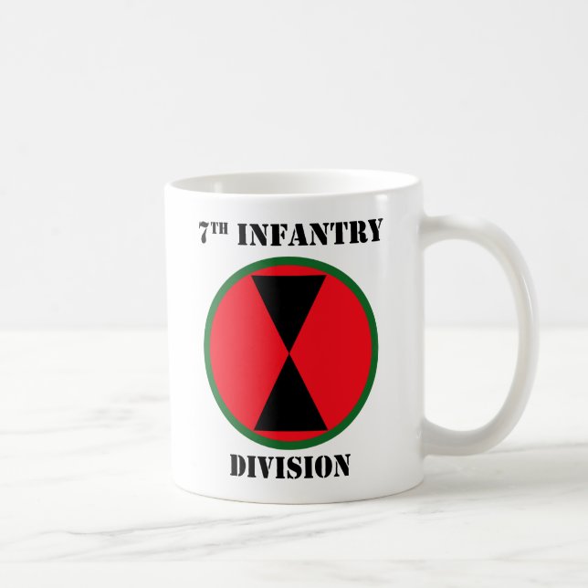 7th Infantry Division With Text Coffee Mug (Right)