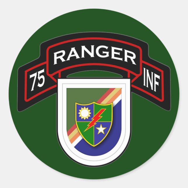 7th Infantry Regiment - Rangers Classic Round Sticker (Front)