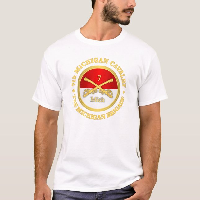 7th Michigan Cavalry (rd) T-Shirt (Front)