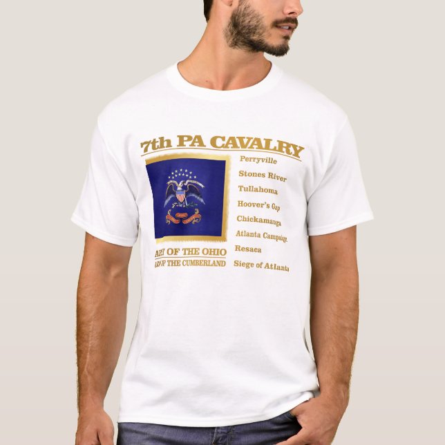 7th PA Cavalry (BH) T-Shirt (Front)