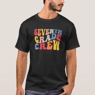 7th seventh grade crew teacher Back To School Retr T-Shirt
