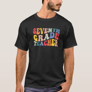 7th seventh grade teacher Back To School Retro Vin T-Shirt