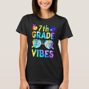 7th Seventh Grade Vibes Back To School Teacher Kid T-Shirt