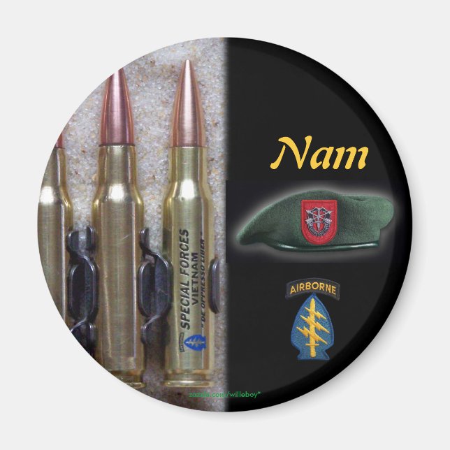 7th special forces green berets group vets Magnet (Front)