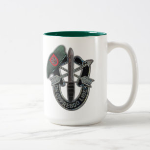 7th Special forces green berets veterans vets Two-Tone Coffee Mug