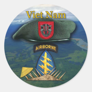7th Special forces green berets vietnam Sticker