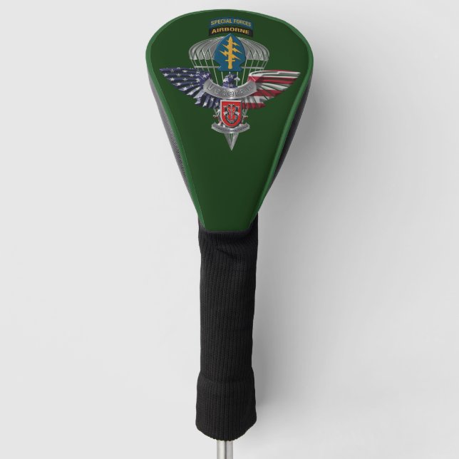 7th Special Forces Group (Airborne) Eagle Golf Head Cover (Front)