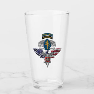 7th Special Forces Group (Airborne) Eagle Veteran Glass