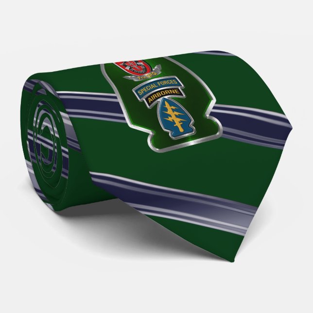 7th Special Forces Group Airborne  Tie (Rolled)