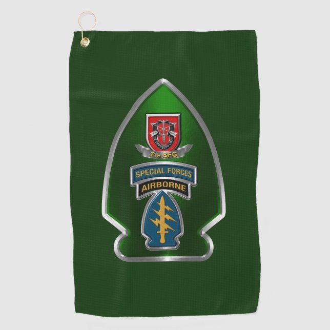 7th Special Forces Group  Golf Towel (Front)