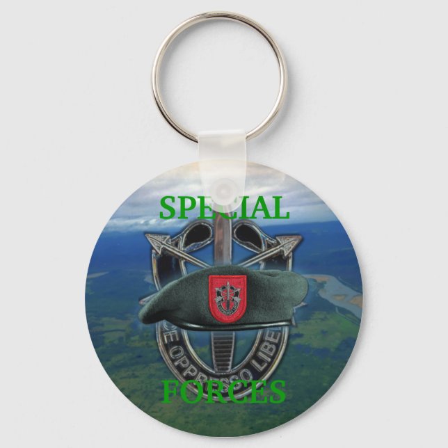 7th special forces group green berets son Keychain (Front)