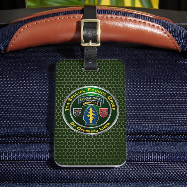 7th Special Forces Group  Luggage Tag (Front Insitu 2)