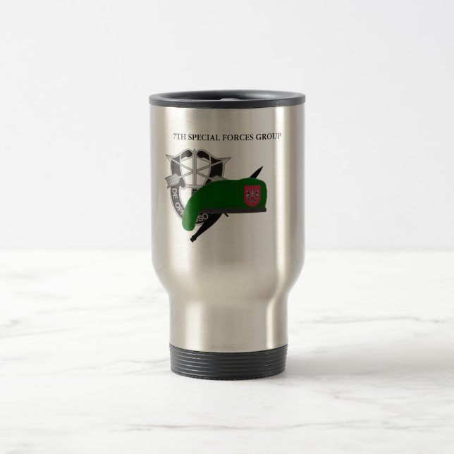 7TH SPECIAL FORCES GROUP TRAVEL MUG (Center)