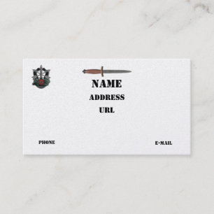 7th special forces vets lrrps recon lrrp patch business card