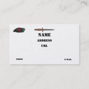 7th special forces vets lrrps recon lrrp patch business card