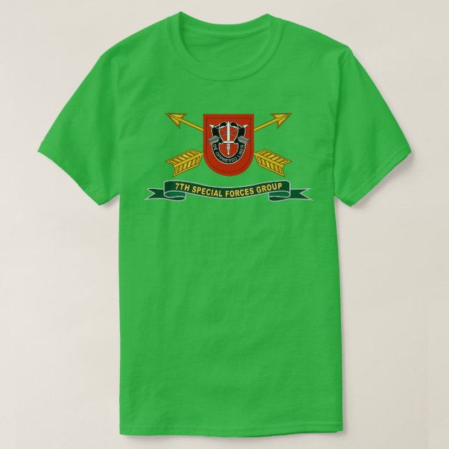 7th Special s Group Flash w Br Ribbon X T-Shirt (Design Front)